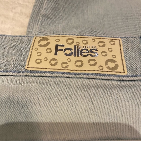 Blugirl Folies Distressed Light Denim Size 26 - Picture 3 of 11
